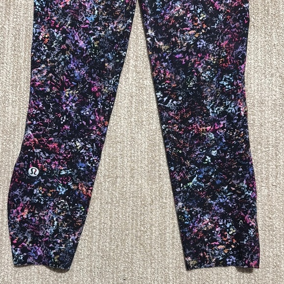 Lululemon Women’s Size 4 Base Pace High-Rise Floral Spray Nulux Leggings - Picture 7 of 10